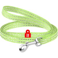 Повідець для котів WAUDOG Re-cotton світловідбивний XS 200х1 см салатовий (16445)