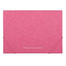 Папка на резинках Buromax А4, BAROCCO, pink (BM.3914-10)