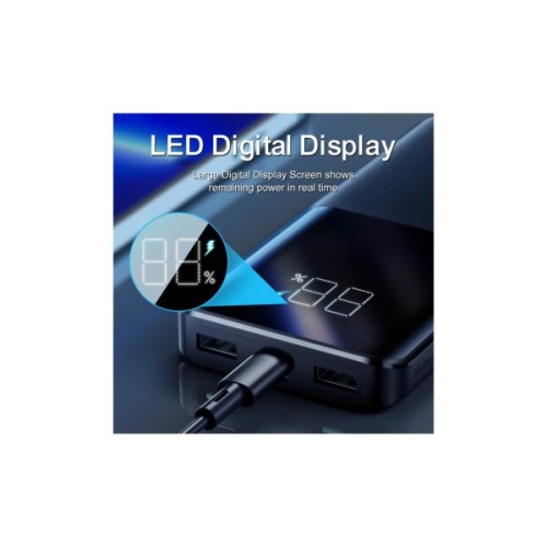 Батарея універсальна JOYROOM 10000mAh 22,5W PD, QC/3.0, 2*USB-A, USB-C In/Out, MicroUSB in, Black (JR-QP191)