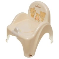 Горщик Tega Baby Teddy Bear стілець дитячий антиковзкий beige (MS-012-119)