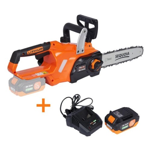 Ланцюгова пила SEQUOIA 20, безщіт. двиг, шина 30 см, АКБ 4 Ач та ЗП, 3.2 кг (SBC2012BS-EV)