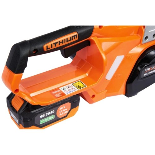 Ланцюгова пила SEQUOIA 20, безщіт. двиг, шина 30 см, АКБ 4 Ач та ЗП, 3.2 кг (SBC2012BS-EV)