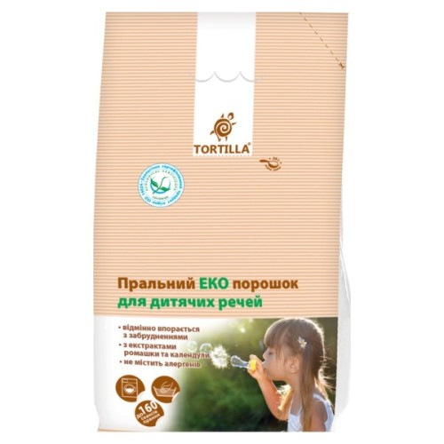 Пральний порошок Tortilla Еко Для дитячих речей 8 кг (4820178061018)