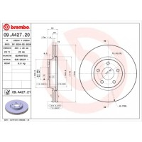 Гальмівний диск Brembo 09.A427.21