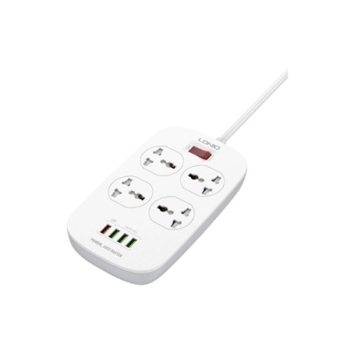 Мережевий фільтр живлення LDNIO SC4407Q 4роз. 4USB 2м (SC4407Q)