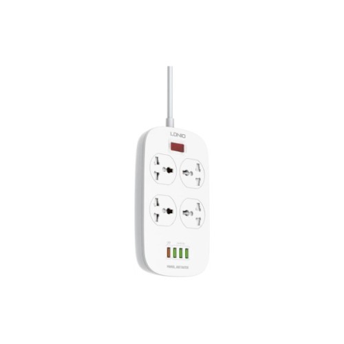 Мережевий фільтр живлення LDNIO SC4407Q 4роз. 4USB 2м (SC4407Q)