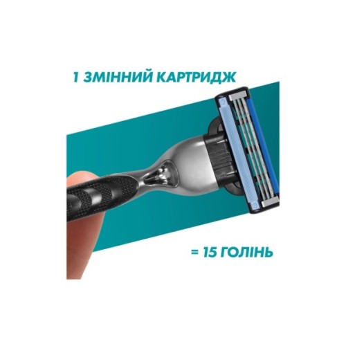 Змінні касети Gillette Mach3 10 шт. + Mach3 Charcoal 5 шт. (8700216876094)