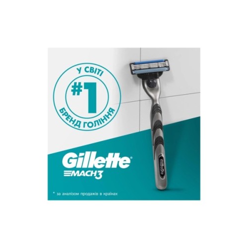 Змінні касети Gillette Mach3 10 шт. + Mach3 Charcoal 5 шт. (8700216876094)