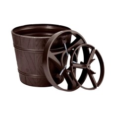 Підставка для ялинки Form-plastic PLANET 1, пластик, форма відро 11 л, коричнева (5907474317861)