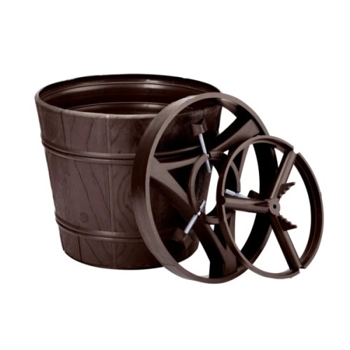 Підставка для ялинки Form-plastic PLANET 1, пластик, форма відро 11 л, коричнева (5907474317861)