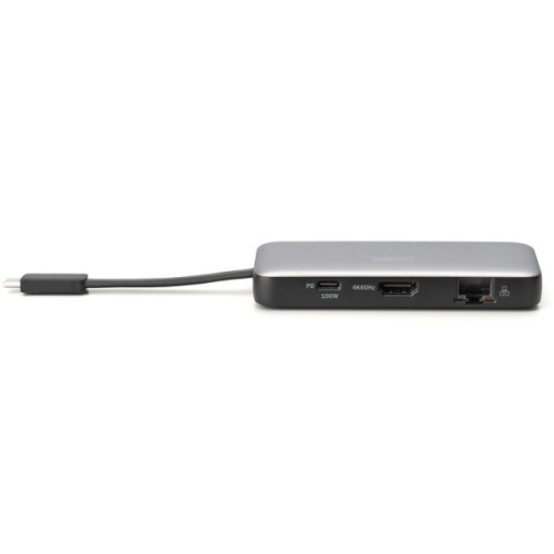 Порт-реплікатор Digitus USB-C > HDMI/2xUSB-A/USB-C/SD/MicroSD/RJ54, Travel (DA-70916)
