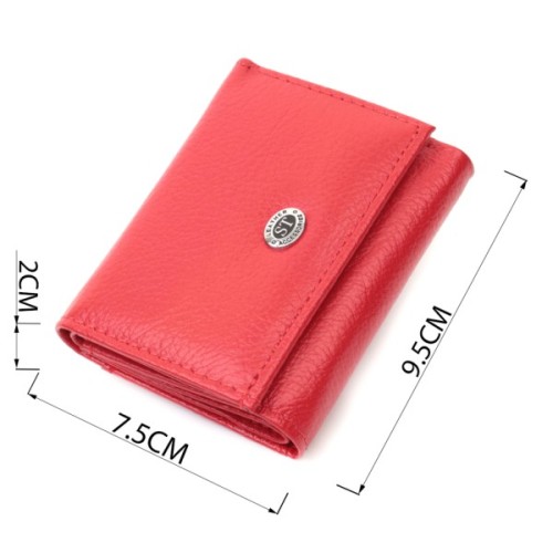 Портмоне ST Leather З натуральної шкіри Червоне (22729)