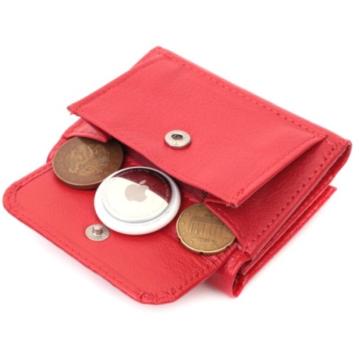 Портмоне ST Leather З натуральної шкіри Червоне (22729)