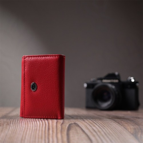 Портмоне ST Leather З натуральної шкіри Червоне (22729)