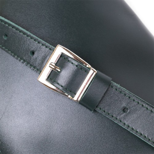 Сумка Shvigel Шкіряна на пояс Зелена (16390)