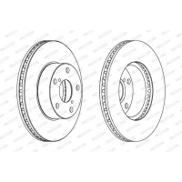 Гальмівний диск FERODO DDF1216