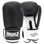 Боксерські рукавички PowerPlay 3004 Classic Чорно-Білі 12 унцій (PP_3004_12oz_Bl/White)