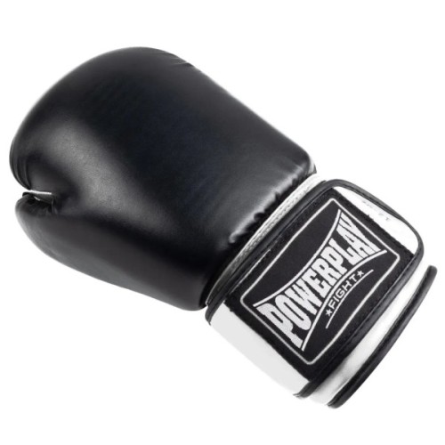 Боксерські рукавички PowerPlay 3004 Classic Чорно-Білі 12 унцій (PP_3004_12oz_Bl/White)