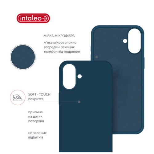 Чохол до мобільного телефона Intaleo SoftShell Apple iPhone 16 Plus Blue (1283126609220)