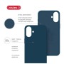 Чохол до мобільного телефона Intaleo SoftShell Apple iPhone 16 Plus Blue (1283126609220)