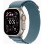 Смарт-годинник Apple Watch Ultra 3 GPS + Cellular 49mm Natural Titanium Case with Light Blue Alpine Loop - Medium (MEWM4QP/A)