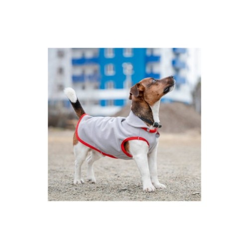 Жилет для тварин Pet Fashion FLEECY" ХS2 сіро-червоний (4823082419616)