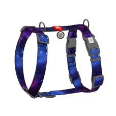 Шлея для собак WAUDOG H-подібна анатомічна Nylon з QR адресником "NASA21" пластиковий фастекс XL (347-0148)