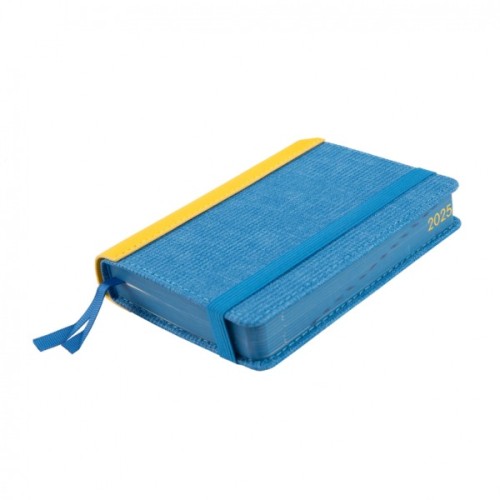 Тижневик Leo planner датований 2025 Ukraine А6 синьо-жовтий 352 сторінки (252555)