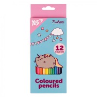 Олівці кольорові Yes 12 кол Pusheen бірюзовий (290721)