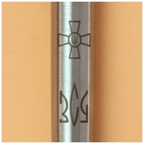 Ручка кулькова Parker JOTTER 17 ARMY SS CT BP Емблема ЗСУ + Тризуб ЗСУ (16132_W101b)