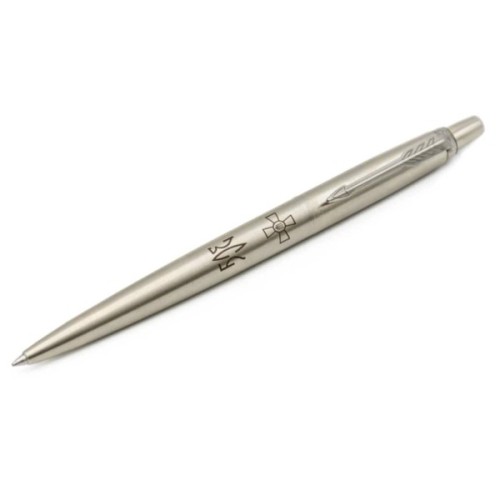 Ручка кулькова Parker JOTTER 17 ARMY SS CT BP Емблема ЗСУ + Тризуб ЗСУ (16132_W101b)