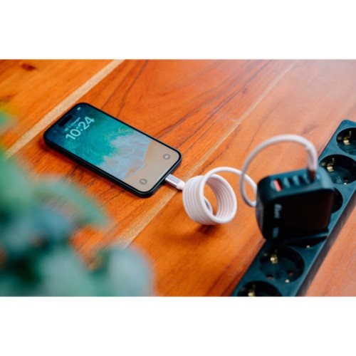 Дата кабель USB-C to USB-C 1.2m Magnetic 100W gray Verbatim (31854)