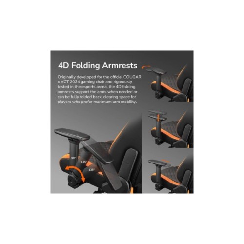 Крісло ігрове Cougar Defensor Gold F