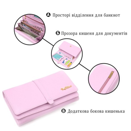 Гаманець Tony Bellucci З натуральної шкіри Ліловий (21958)