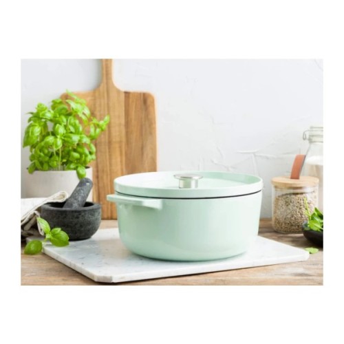 Каструля KitchenAid чавунна з кришкою 3,3 л Фісташкова (CC007433-001)