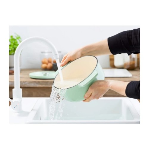 Каструля KitchenAid чавунна з кришкою 3,3 л Фісташкова (CC007433-001)