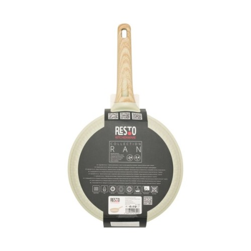 Сковорода Resto Ran біла 24 см (93809)