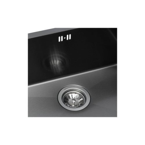 Мийка кухонна GRANADO Under top L STEEL S201 black (GS09201B)