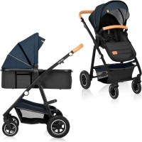 Коляска Lionelo 2 в 1 Amber Blue Navy (LO-AMBER BLUE NAVY (2in1))