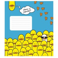 Зошит Школярик Animal's memes 12 аркушів лінія (012-3567L)