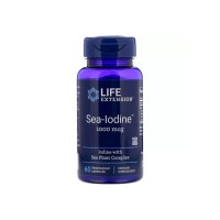 Мінерали Life Extension Морський Йод, Sea-Iodine 1000 мкг, 60 вегетаріанських капсул (LEX-17406)