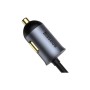 Зарядний пристрій Baseus 2xUSB-C + 2xUSB 120W + extension cord gray (CCBT-A0G)