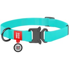 Нашийник для тварин WAUDOG Waterproof металічна пряжка-фастекс Ш 20 мм Д 28-40 см ментол (2787)