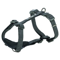 Шлея для собак Trixie CityStyle H-harness Бавовна M–L 52–75 см 20 мм Чорна (4053032682634)