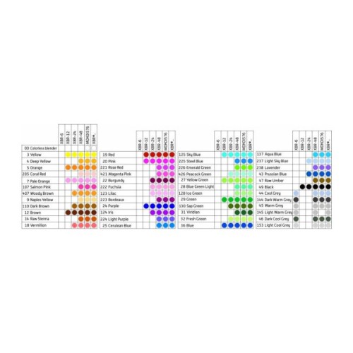 Художній маркер KOI набір Coloring Brush Pen, 48 кольорів (084511391796)