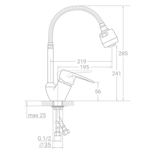 Змішувач TAU SM-4B644C (9843150)
