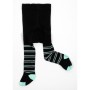 Колготки дитячі BNM у смужку (M0C0301-1334-74B-blackgreen)