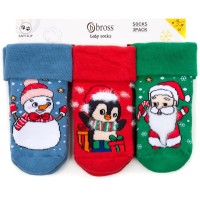 Шкарпетки дитячі Bross махрові в наборі (9912-0-6-mix)