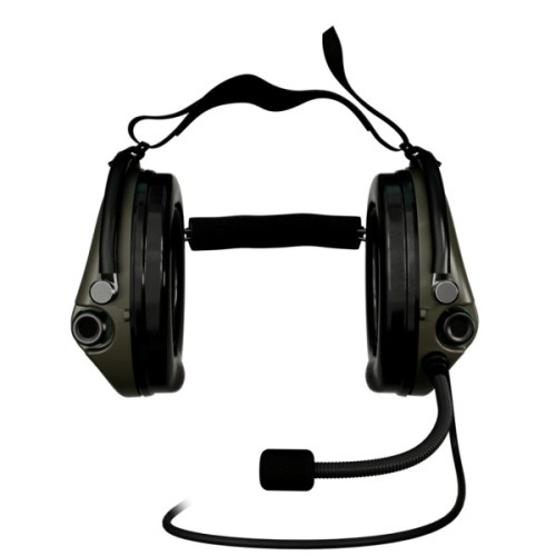 Тактичні навушники Sordin Supreme MIL CC Neckband Green PVC (76332-06-S)