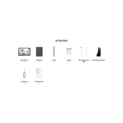 Графічний планшет Huion Kamvas Slate 11 + перчатка (KT1101)